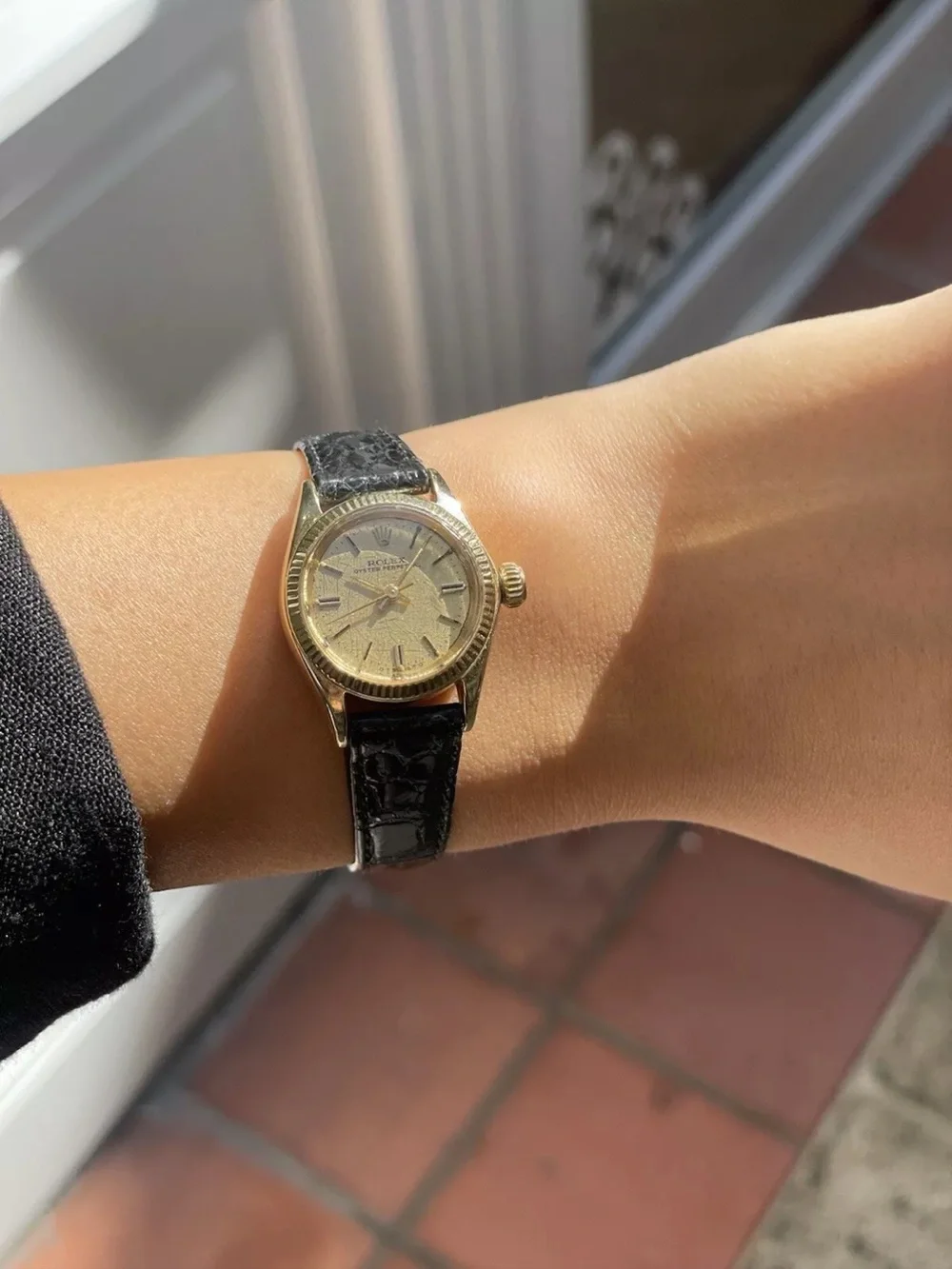 14K Gold Rolex Oyster Perpetual Lady 6719